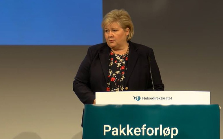 Erna Solberg, Statsminister, lansering av pakkeforløp innen psykisk helse og rus, 12092018